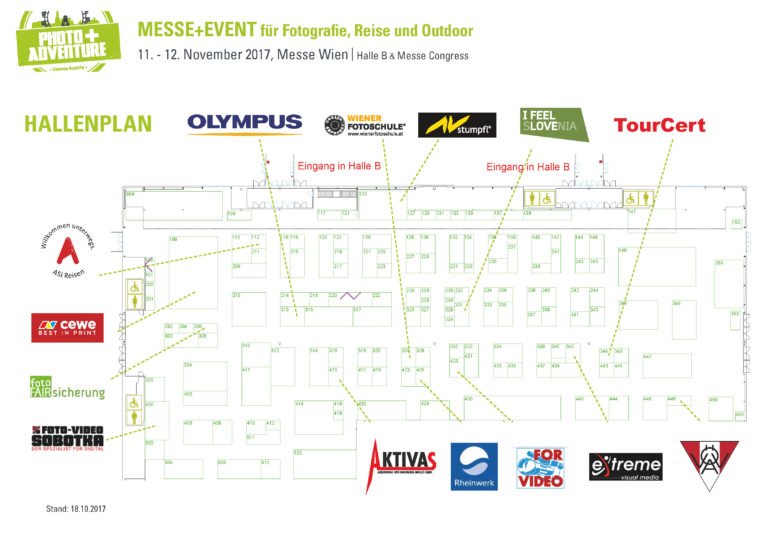 Ausstellerverzeichnis und Hallenplan sind online