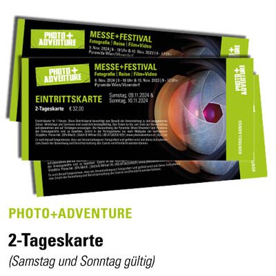 Produktbild Messe 2-Tageskarte Photo+Adventure 2024