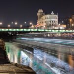 Wiener Donaukanal bei Nacht mit Light Painting − Alexander Müller - Photo+Adventure