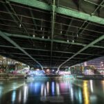 Wiener Donaukanal bei Nacht mit Light Painting − Alexander Müller - Photo+Adventure