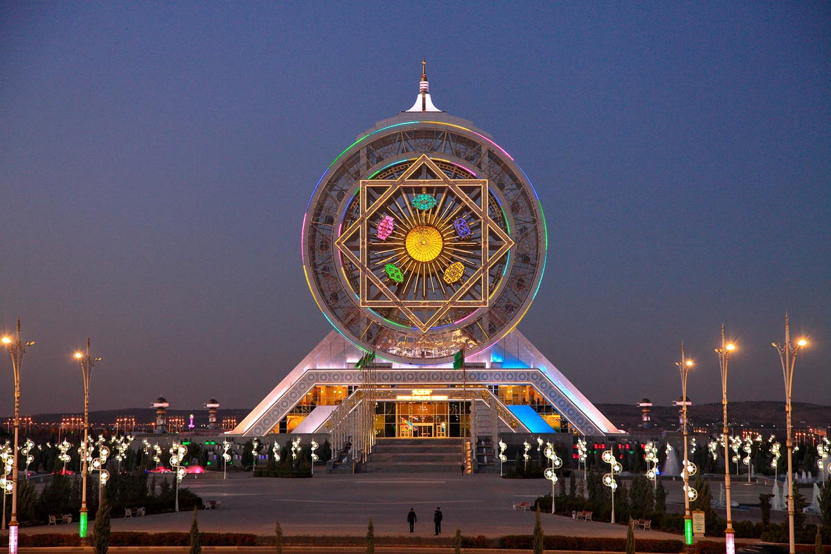 Ashgabat, Turkmenistan , Ferris Wheel. Ghost city.